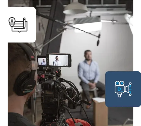 Vezu Content Studio video shoot